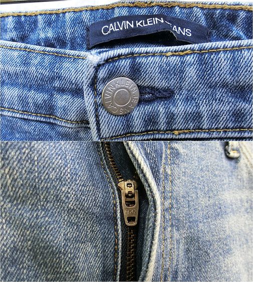 CKJ Calvin Klein Jeans แท้ เอว35 กางเกงยีนส์ขายาวคลาสสิกสปอต รูปที่ 5