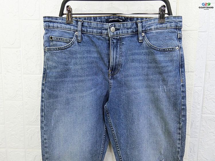 CKJ Calvin Klein Jeans แท้ เอว35 กางเกงยีนส์ขายาวคลาสสิกสปอต รูปที่ 2