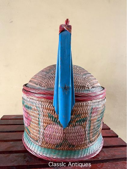 ตะกร้าจีน ใบใหญ่โบราณB2 รูปที่ 9