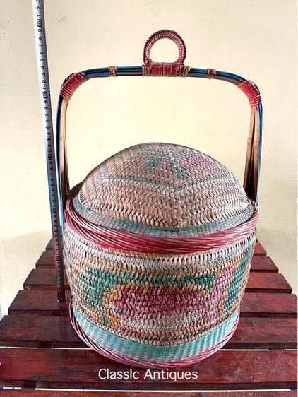 ตะกร้าจีน ใบใหญ่โบราณB2 รูปที่ 12