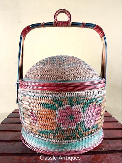 ตะกร้าจีน ใบใหญ่โบราณB2 รูปที่ 3