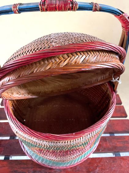 ตะกร้าจีน ใบใหญ่โบราณB2 รูปที่ 14