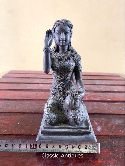 แม่นางกวัก ทองเหลืองโบราณสะสม รูปที่ 10