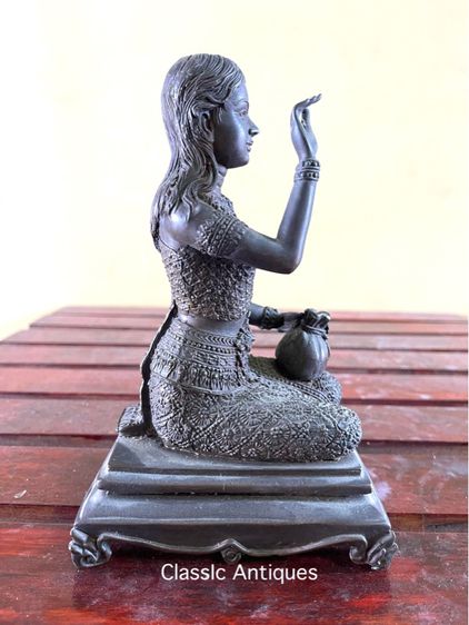 แม่นางกวัก ทองเหลืองโบราณสะสม รูปที่ 6