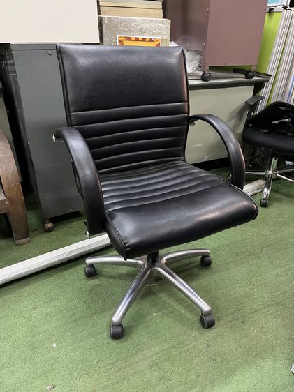 เก้าอี้สำนักงาน หนังเทียม ดำ เก้าอี้ทำงาน MONO รุ่น LANDER SERIES
