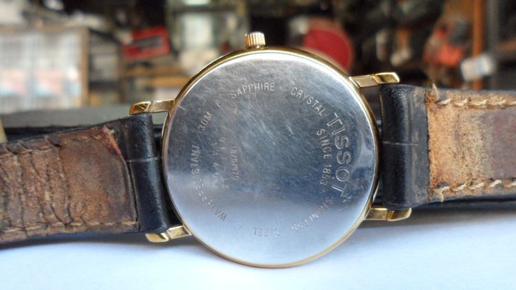 นาฬิกา Boy Size tissot 1853 sapphire crystal     แท้ SWISS MADE มีวันที่ ระบบ Quartz ขนาด36 มิลรวมเม็ด ตัวเรือนทอง 18K GOLD ELECTROPLATED WA รูปที่ 6