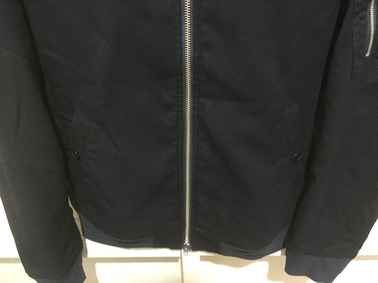 เสื้อแจ็คเก็ต ผ้าวอร์ม (Bomber Jacket) แบรนด์ HARE สีดำ รูปที่ 4