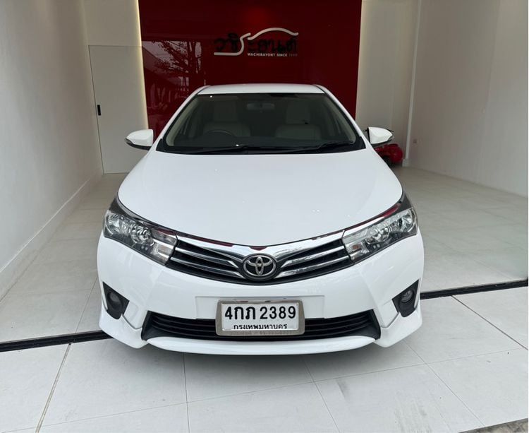 Toyota Altis 2015 1.6 G Sedan เบนซิน ไม่ติดแก๊ส เกียร์อัตโนมัติ ขาว รูปที่ 2