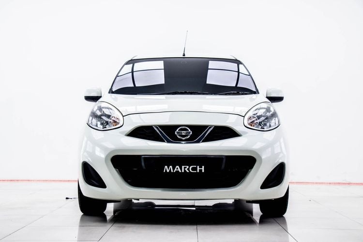 Nissan March 2017 1.2 E Sedan เบนซิน ไม่ติดแก๊ส เกียร์อัตโนมัติ ขาว รูปที่ 4