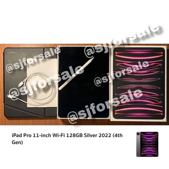 iPad Pro 11-inch Wi-Fi 128GB Silver 2022 (4th Gen) รูปที่ 1
