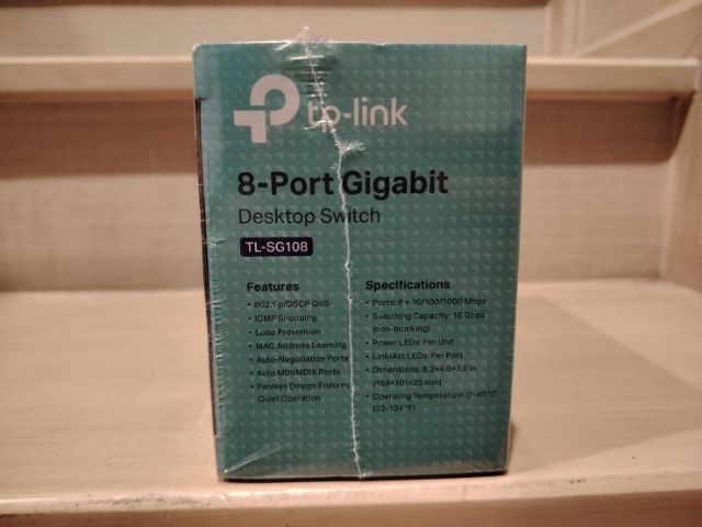 ขาย TP link Switch (TL-SG108) 8 Port 10-100-1000Mbps ใหม่ยังไม่แกะกล่อง 800 บาท รูปที่ 4