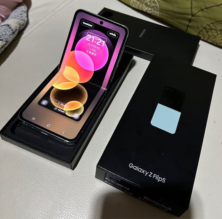 Samsung Z Flip5 5G 256Gbสีmintมือ2สวยครบกล่อง มีประกันถึง ตค67 รับเทิน รับรูดบัตรจ้า รูปที่ 1