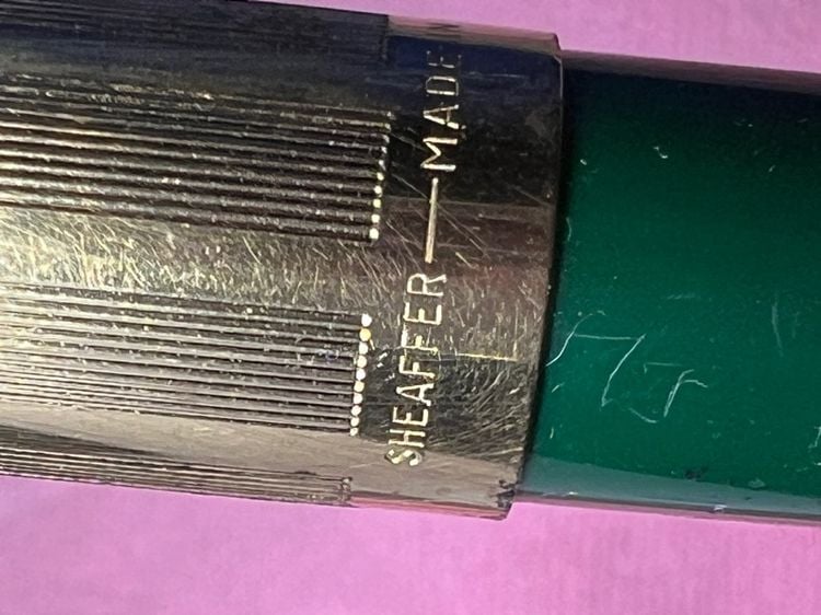 Vintage Sheaffer PFM V (pen for men) snorkel fountain pen with 14K solid gold M nib