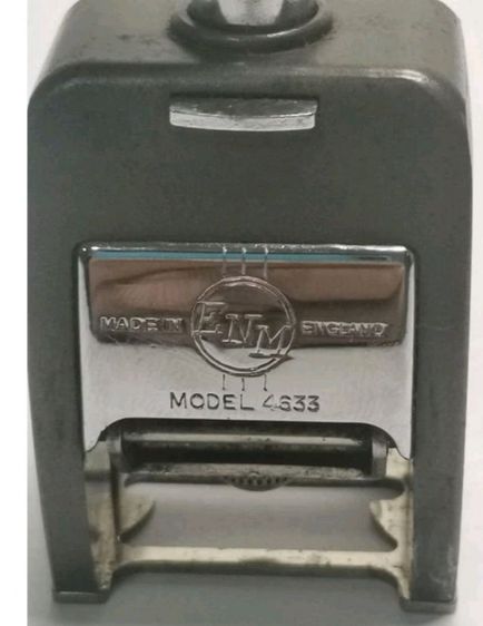 เครื่องพิมพ์วันที่​ วินเทจ​ ยี่ห้อ​ EEM Model 4633 เป็นของเก่าเก็บเหมาะกับการสะสม รูปที่ 7
