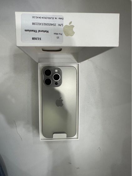 iPhone 15Promax512GB สีNutural เครื่องใหม่ไม่เคยใช้งานรอบชาร์จ0 รูปที่ 10