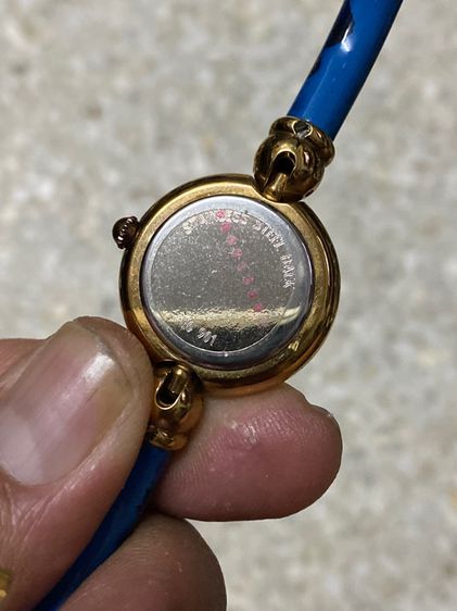 นาฬิกายี่ห้อ CLYDA  ควอทซ์ ฝรั่งเศส แท้มือสอง กำไลทองใหม่กริ้บสวย ข้อมือ 7 นิ้ว ตัดข้อออกได้  1400฿ รูปที่ 2