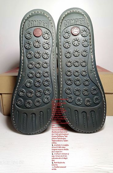 CAMPER Peu Boots 40EU(25.5cm) Original งาน Morocco ของแท้ มือ 2 สภาพใกล้เคียงของใหม่, รองเท้า CAMPER หนังแท้ พื้นเต็ม สภาพแทบไม่ต่างจากมือ 1 รูปที่ 10