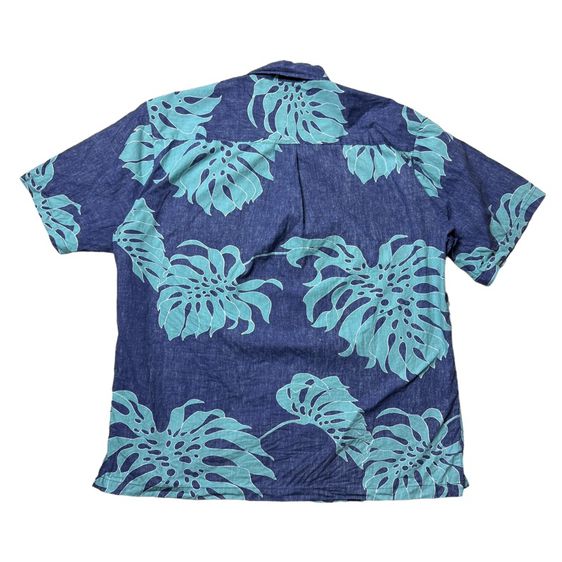 เสื้อฮาวายลายดอก​ Cooke Street ผ้ากลับ Cotton made in Hawaii Size L รูปที่ 8