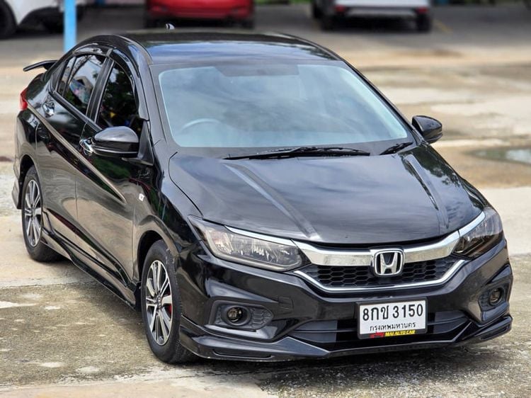 Honda City 2019 1.5 V Plus i-VTEC Sedan ดีเซล ไม่ติดแก๊ส เกียร์อัตโนมัติ ดำ รูปที่ 1