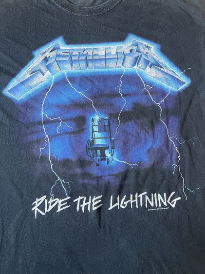 Metallica Ride The Lightning t shirt รูปที่ 2
