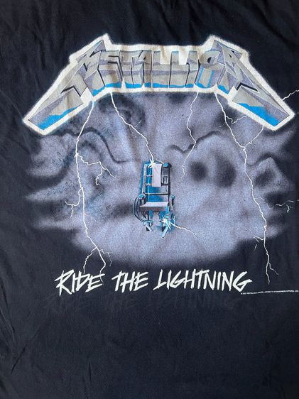 Metallica Ride The Lightning t shirt รูปที่ 2