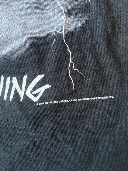 Metallica Ride The Lightning t shirt รูปที่ 5