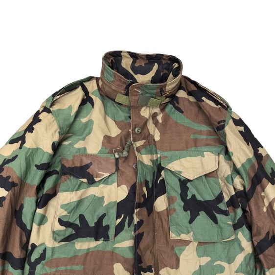 Alpha Industries M-65  Field Jacket Made In USA Military Army Camo Large Regular รูปที่ 3
