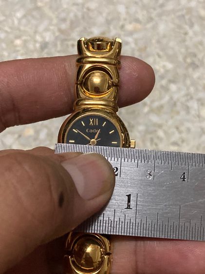 นาฬิกายี่ห้อ CADET  ควอทซ์ แท้มือสอง สภาพใหม่สวยเทียบ1  ทองใหม่สวยหนา สายยาว 18.5 เซนติเมตร 750฿  รูปที่ 9