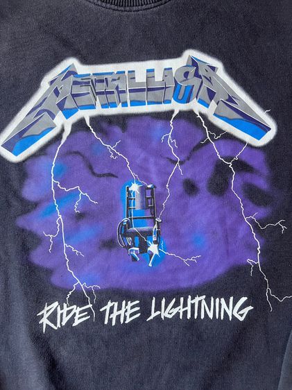 Metallica Ride The Lightning sweater รูปที่ 2