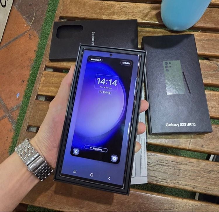 Samsung S23 Ultra 5G 256g สีเขียวมือ2สวยมากครบกล่อง มีประกันศูนย์เหลือถึง กุมภาพันธ์68 รับเทิน รับบัตรเครดิตจ้า  รูปที่ 2