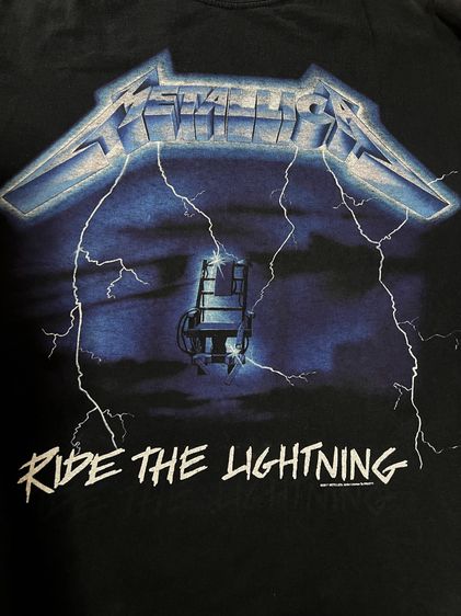 Metallica Ride The Lightning tshirt รูปที่ 2