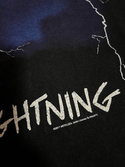 Metallica Ride The Lightning tshirt รูปที่ 4