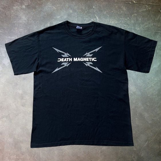 อื่นๆ เสื้อทีเชิ้ต ดำ แขนสั้น Metallica Death Magnetic Denmark t-shirt