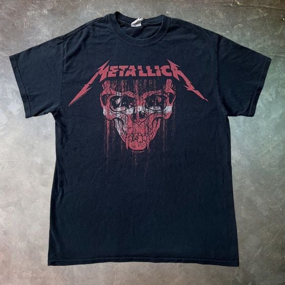 อื่นๆ เสื้อทีเชิ้ต ดำ แขนสั้น Metallica Worldwired Royal Arena Denmark 2017 t-shirt