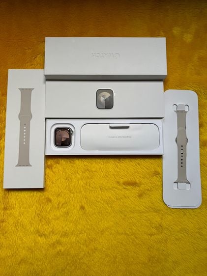 ซิลิโคน ขาว Apple Watch Series 9 -41มิน-GPSและCelulra