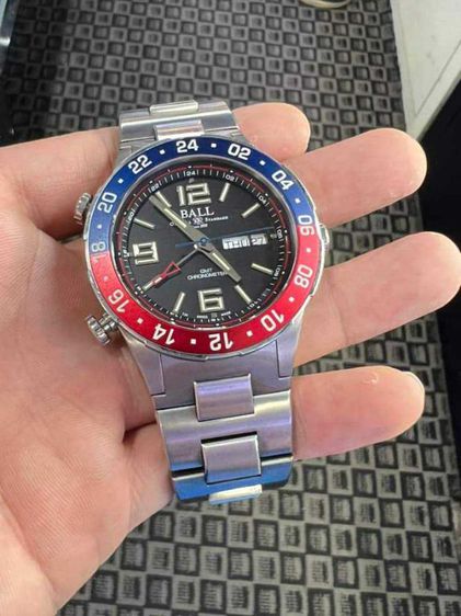 นาฬิกา Ball Roadmaster Marine GMT Chronometer Titanium Pepsi Ref.Dg3030b ปี2021 รูปที่ 4