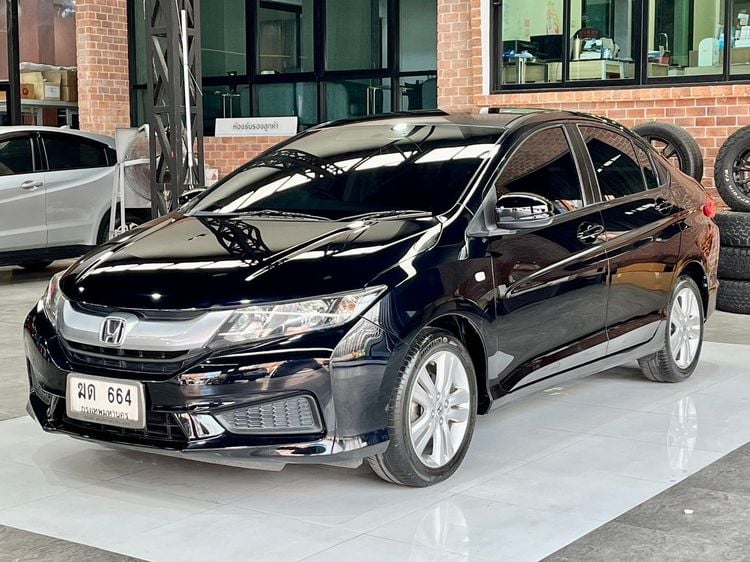 Honda City 2014 1.5 S i-VTEC Sedan เบนซิน ไม่ติดแก๊ส เกียร์อัตโนมัติ ดำ