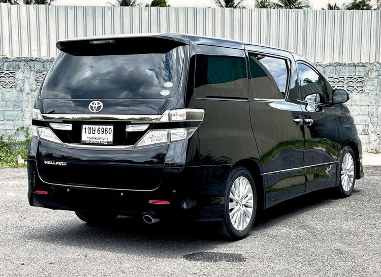 Toyota Vellfire 2012 2.4 V Van เบนซิน ไม่ติดแก๊ส เกียร์อัตโนมัติ ดำ รูปที่ 4