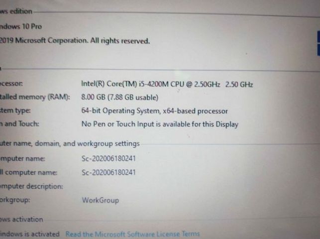 Notebook HP Core i5-4200U  Gen 4 แรม 8 GB hdd 500 GB บอดีสวย พร้อมใช้ แบตมี  การ์ดจอแยก รูปที่ 5