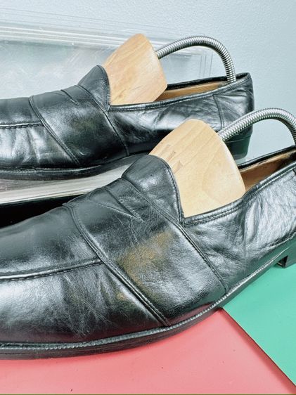 รองเท้าหนังแท้ Magnanni Sz.11us45eu29(วัดจริง)cm Made in Spain สีดำ พื้นหนัง แบรนด์ดัง สภาพสวย ไม่ขาดซ่อม ใส่ทำงานออกงานดี รูปที่ 10