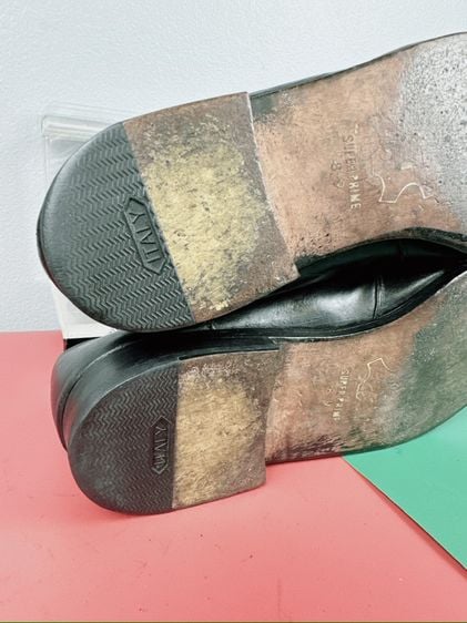 รองเท้าหนังแท้ Magnanni Sz.11us45eu29(วัดจริง)cm Made in Spain สีดำ พื้นหนัง แบรนด์ดัง สภาพสวย ไม่ขาดซ่อม ใส่ทำงานออกงานดี รูปที่ 5