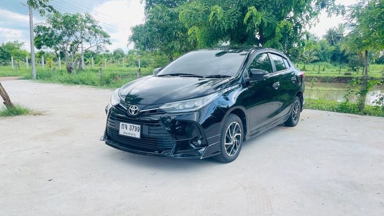 Toyota Yaris ATIV 2021 1.2 E Sedan เบนซิน ไม่ติดแก๊ส เกียร์อัตโนมัติ ดำ