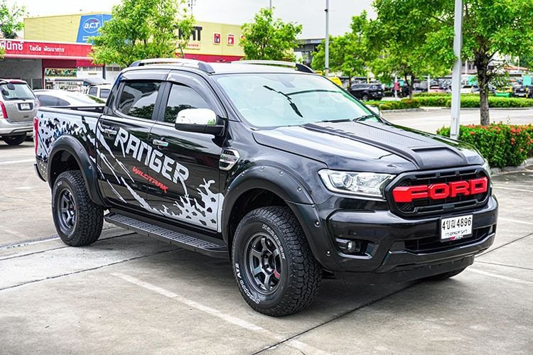 Ford Ranger 2019 2.2 Hi-Rider XLT Pickup ดีเซล ไม่ติดแก๊ส เกียร์ธรรมดา ดำ รูปที่ 2