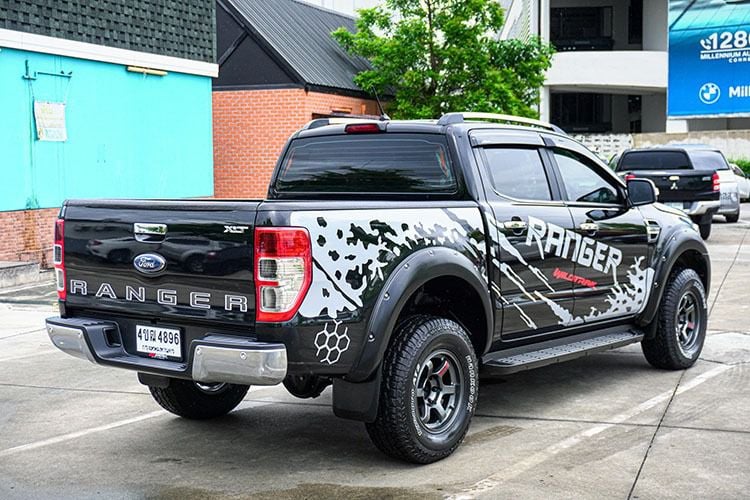 Ford Ranger 2019 2.2 Hi-Rider XLT Pickup ดีเซล ไม่ติดแก๊ส เกียร์ธรรมดา ดำ รูปที่ 3