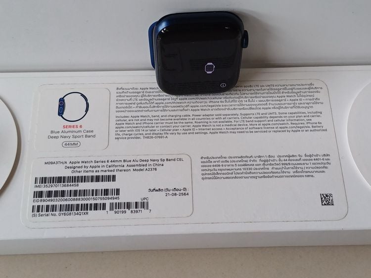 ขายนาฬิกาแอปเปิ้ลวอช Apple Watch Series 6 Deep navy Sport Band GPS+Cellular 44 mm โทรเข้า-ออกได้ โดยไม่ต้องพกมือถือ อุปกรณ์ครบกล่อง  จอสีสว รูปที่ 8