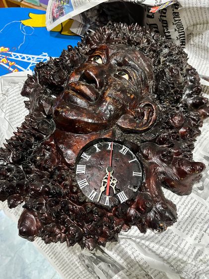 นาฬิกาแขวนไม้รูปหน้าคน รูปที่ 4