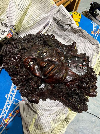 นาฬิกาแขวนไม้รูปหน้าคน รูปที่ 3