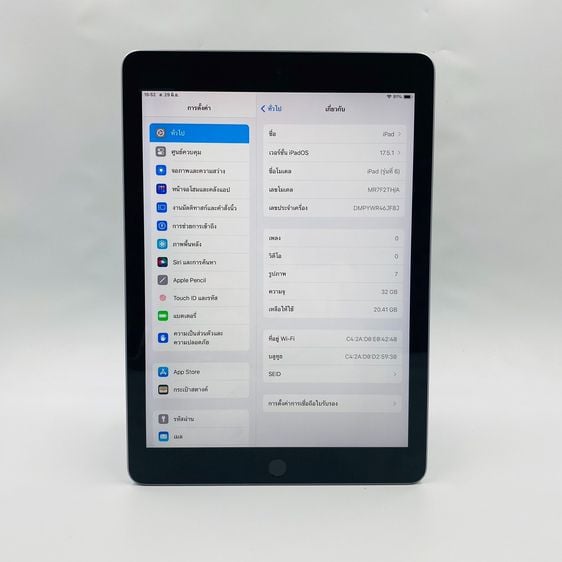 🏉 iPad Gen 6 32GB WIFI Space Gray 🏉ศูนย์ไทย สภาพดี 🧩 รูปที่ 5