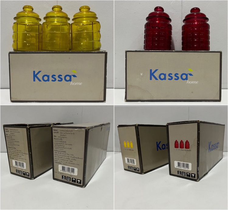 ขวดโหลแก้ว Kassa ของใหม่ รูปที่ 3