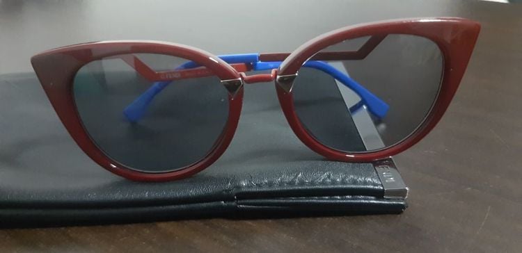 แว่นตา fendi Made in Italy แท้พร้อมซองหนังคู่ตัว